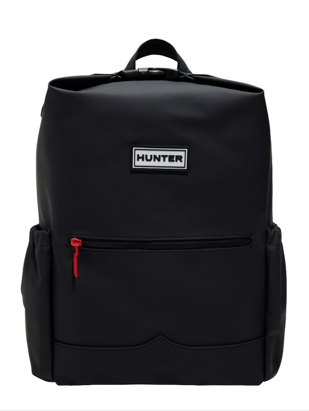 (Ew)Hunter Black Waterproof Top Clip Backpack with Red Accent